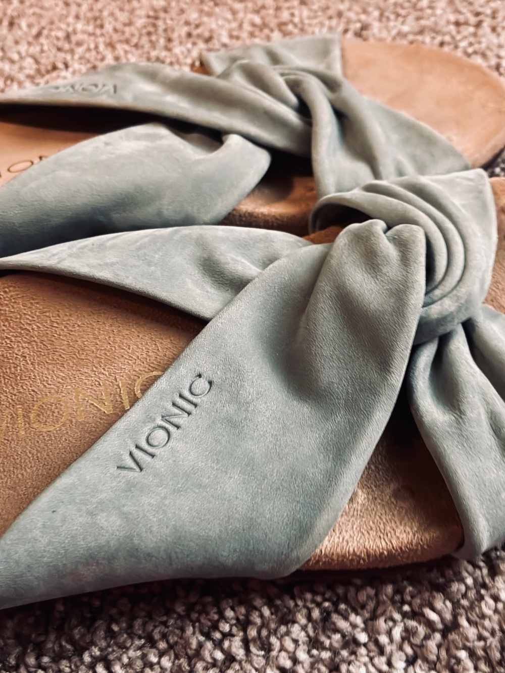 Vionic Sage Green Shelley Slide Sandal